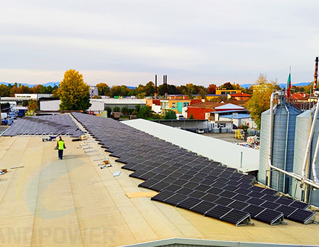 350kw Ballasted Flat Roof Structure-Bulgaria